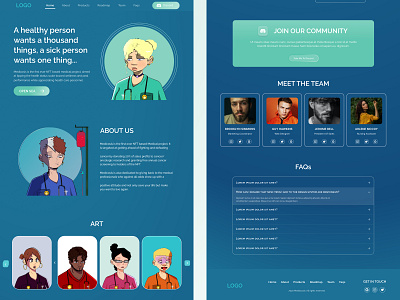 NFT Landing Page design icon typography ui