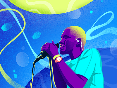 Frank Ocean Illustration art colors frank ocean illustration music