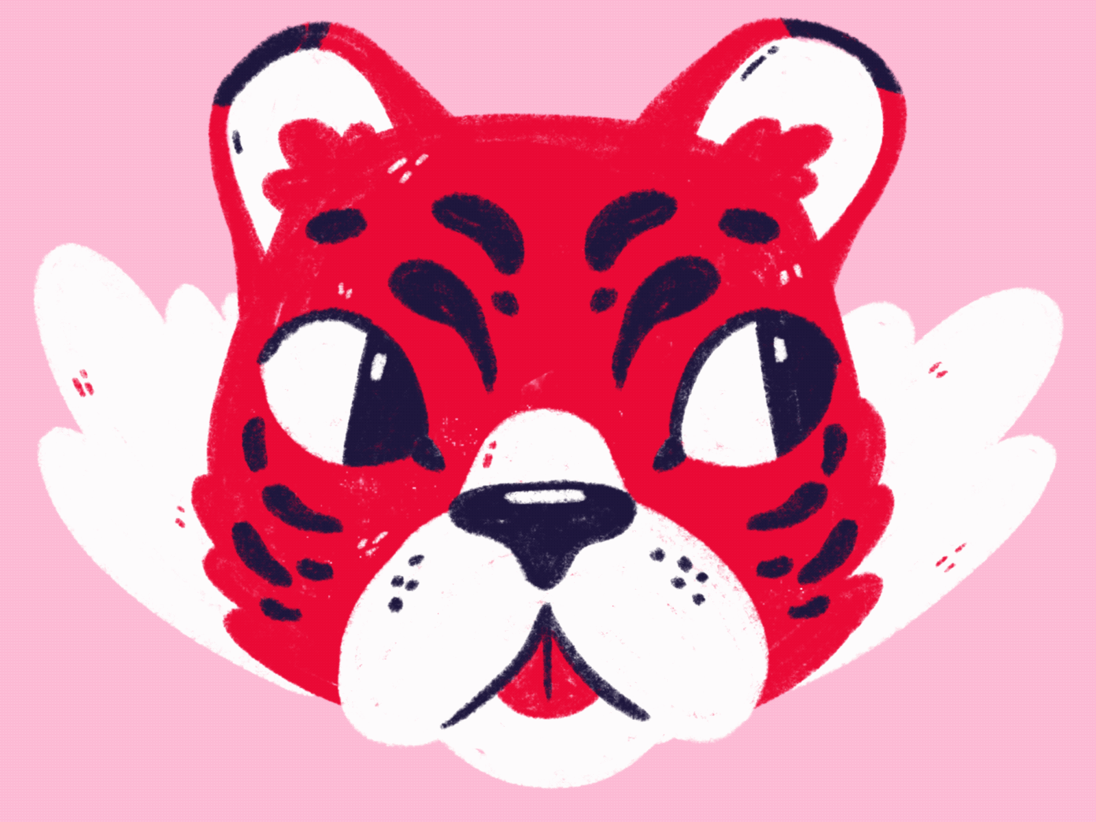 Eye of the Tiger - 2d animated GIF 2d animation animal illustration animated gif book illustration character design digital drawing gif giphy illustration illustrator