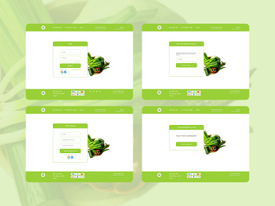 Form for a food delivery website of proper nutrition registration form ui ux uxui design web design website
