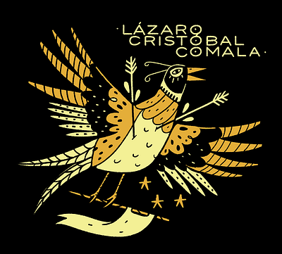 Lazaro Cristóbal Comala character design folk illustration merch mexico