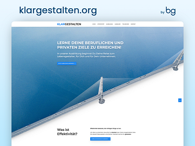 klargestalten.org landing page ui ux web