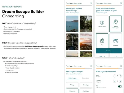 Bring fulfilment to life - HMWs Possibilities design thinking how might we process strategy wireframes