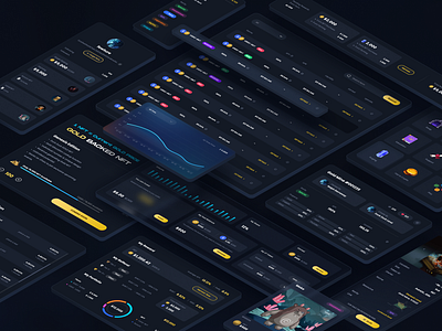 Zuck Zuck Land UI Design blender chart crypto dashboard defi finance gamefi gold illustration land nft profile swap ui ux wantline web3