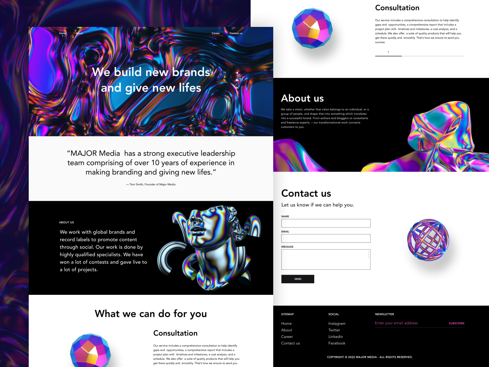 Example of Landing Page Design