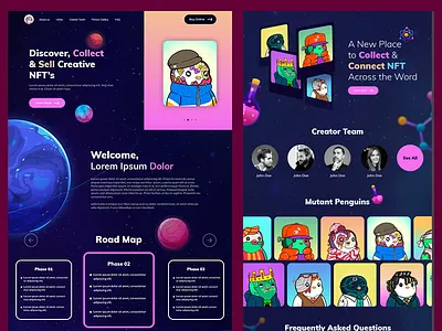 NFT Store design graphicdesign illustration layout nft sri lanka ui webdesign website