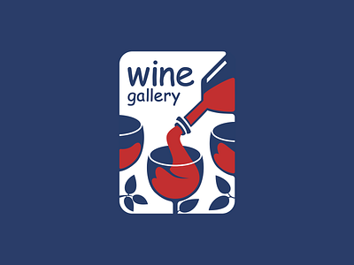 Wine gallery logo graphic design logo