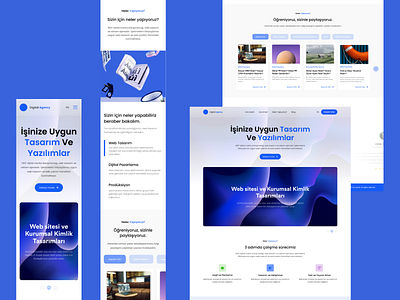 Agency Responsive Web Template (FREE FIGMA FILE) agency figma onepage slider template website