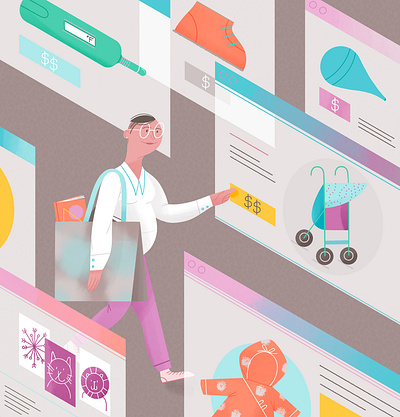 Baby and Beyond Guide by Cincinnati Magazine digital digital art digital illustration editorial editorial magazine graphic design illustration magazine editorial