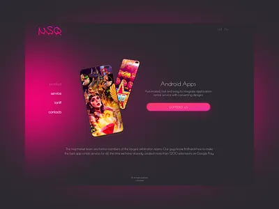 Product page for an app rental project app branding design graphic design landing page ui ux website