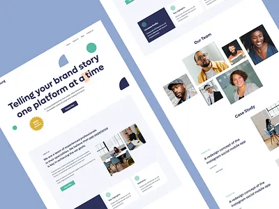 Brandburg Agency: Landing Page Ui Design agency branding creative design landing page portfolio praveen solanki prowin studio prowinstudio ui ui ux ui design uidesign uiux website