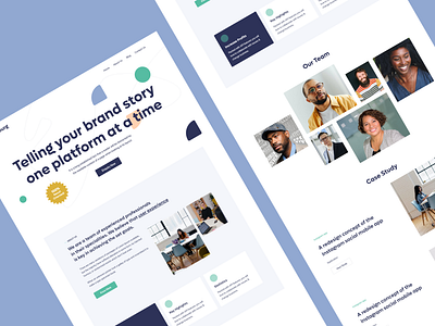 Brandburg Agency: Landing Page Ui Design agency branding creative design landing page portfolio praveen solanki prowin studio prowinstudio ui ui ux ui design uidesign uiux website