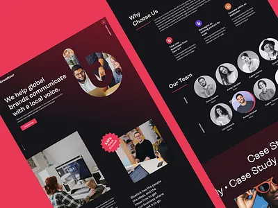 Brandtour agency home page ui design concept agency brand branding company creative design home page it company landing page praveen solanki prowin studio prowinstudio ui ui ux ui design uidesign uiux