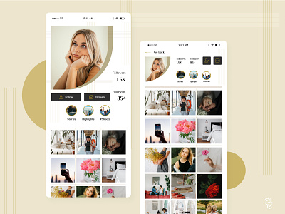 Mobile App User Profile - Daily UI Design #005 app ui design best ui design for app clean ui daily ui daily ui 005 daily ui design 005 figma flat design frixb frixb uiux design minimalist ui modern app ui product design professional rasanganaj social app ui ui uiux uiux design user profile ui design