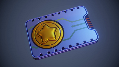 Electronic GiftCard 3d blender design