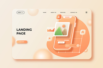 LANDING PAGE DESIGN 3d animation app brand identity branding design flat graphic design icon illustration logo minimal motion graphics ui user experience ux vector web web design web development