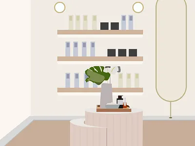 Skincare spa store beauty figma graphic design graphic illustration illustration illustration art interior interior decor skincare spa