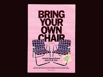 CC Event Poster June 2022 event franklin gothic photocopy pink poster texture type typography zine