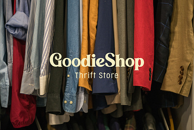 GoodieShop - Thrift Store branding design font graphic design logo naming secondhand sustainability sustainabledesign thrift thriftshop typography vector