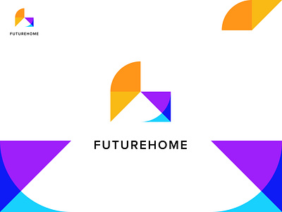 Futurehome logo design brand brand identity branding design f f letter f letter logo future home logo home home logo home logo design house logo illustration lettermark lettermark logo logo logo design modern logo ui vector