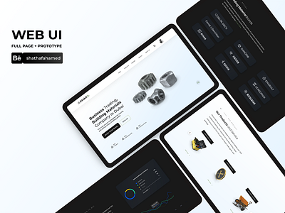 WEB USER INTERFACE DESIGN 3d adobe xd app concept clean ui dark design darkmode dribbbleshot landingpage prototype redesign ui ui design uiux user experience user interface web app web design web landing page web ui website design