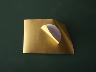 gold foil paper stickers branding customstickers design sticker