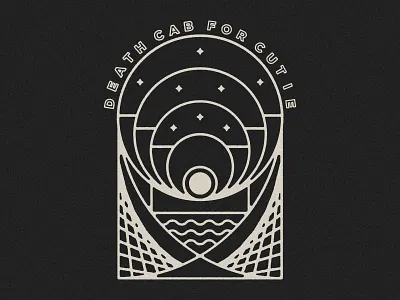 Death Cab For Cutie - Modernist abstract apparel ben gibbard circle death cab for cutie design geometric illustration indie line merch modern modernism shirt simple stars sun vintage water