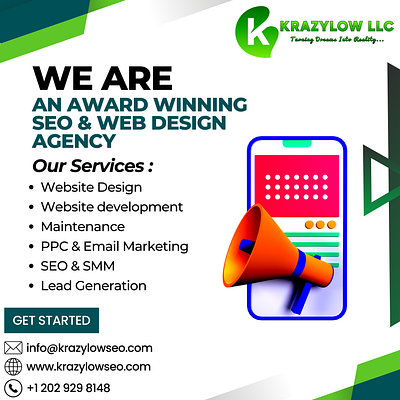 Award Winning Agency branding business dataentry krazylowseo leadgeneration webdesign webdevelopment