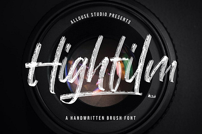 Highfilm Handwritten Brush Font branding clean colorful creative design font illustration logo modern typeface typography ui