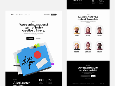 Atlas About Page Concept 3d 3d illustration about about page app branding design digital agency free full page graphic design illustration light light mode logo open source ui ux vector web