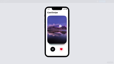 Interactive Card Swipe Component - Figma animation app app design card dating deck figma freebie interactive ios minimal mobile prototype sort stack swipe tinder ui ux