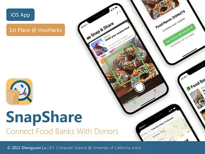 SnapShare Portfolio Page app branding design icon illustration ui