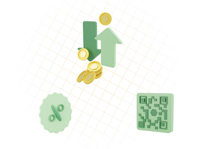 3D Finance & Payment Illustration 3d 3d finance 3d finance icon 3d icon 3d icon pack 3dillustration atm cash coin credit card design finance illustration money payment qr code wallet