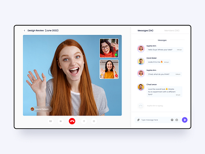 Video Conference clean simple conferencing team calls video video calls video conferencing