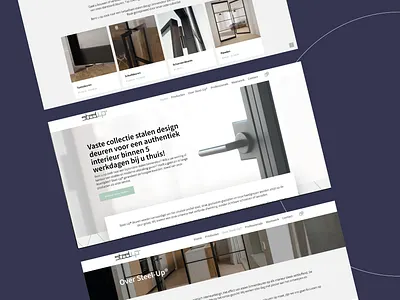 Webdesign inspiration: Steel-Up design graphic design interieur stalendeuren ui webdesign webdesigns