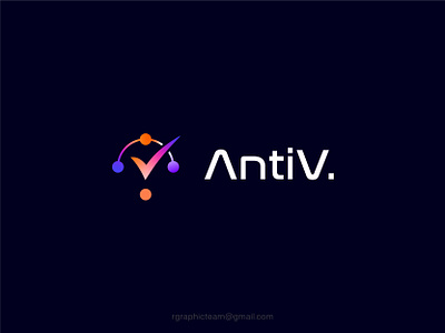 Antiv. logo | Tech Logo | Tech startup al mahmud logo brand branding design digital logo gradient logo logo logo 2023 logo branding logo design modern logo tech tech logo tech startup technology