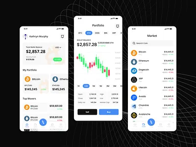 Crypto Marketplace App Concept - Light Mode app ui crypto crypto app crypto market place crypto ui crypto wallet crypto wallet ui crypto web figma gausul haque nasif mobile app ui ui design ui designer uiux ux ux designer