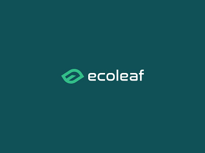 ecoleaf logo branding custom logo design e logo eco environment icon identity leaf logo logo mark logodesign mark minimal symbol