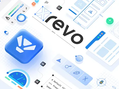 Xrevo branding 2d 3d abstract brand identity branding design design system illustration illustrator logo logo design minimal modern saas startup ui vector xentury xrevo