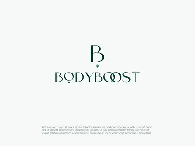 BODYBOOST COSMETIC LOGO beautylogo branding clean cosmeticlogo design femininelogo font fontlogo icon letterlogo logo logo design lettering logodesigner minimal minimallogo simplelogo spalogo text typography vector