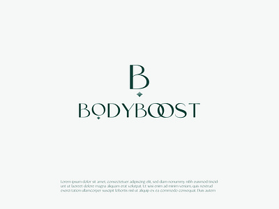 BODYBOOST COSMETIC LOGO beautylogo branding clean cosmeticlogo design femininelogo font fontlogo icon letterlogo logo logo design lettering logodesigner minimal minimallogo simplelogo spalogo text typography vector