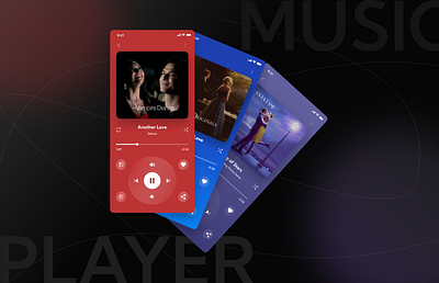 Music Player UI 🎶 design minimal ui