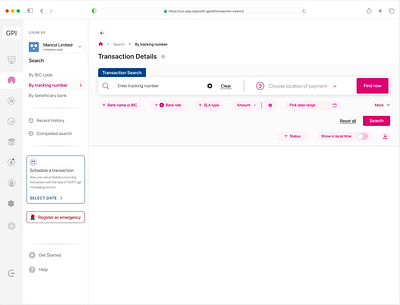 Swift-GPI Prototype bank credit dashboard data design glassmorphism network payment prototype swift ui ux vector video