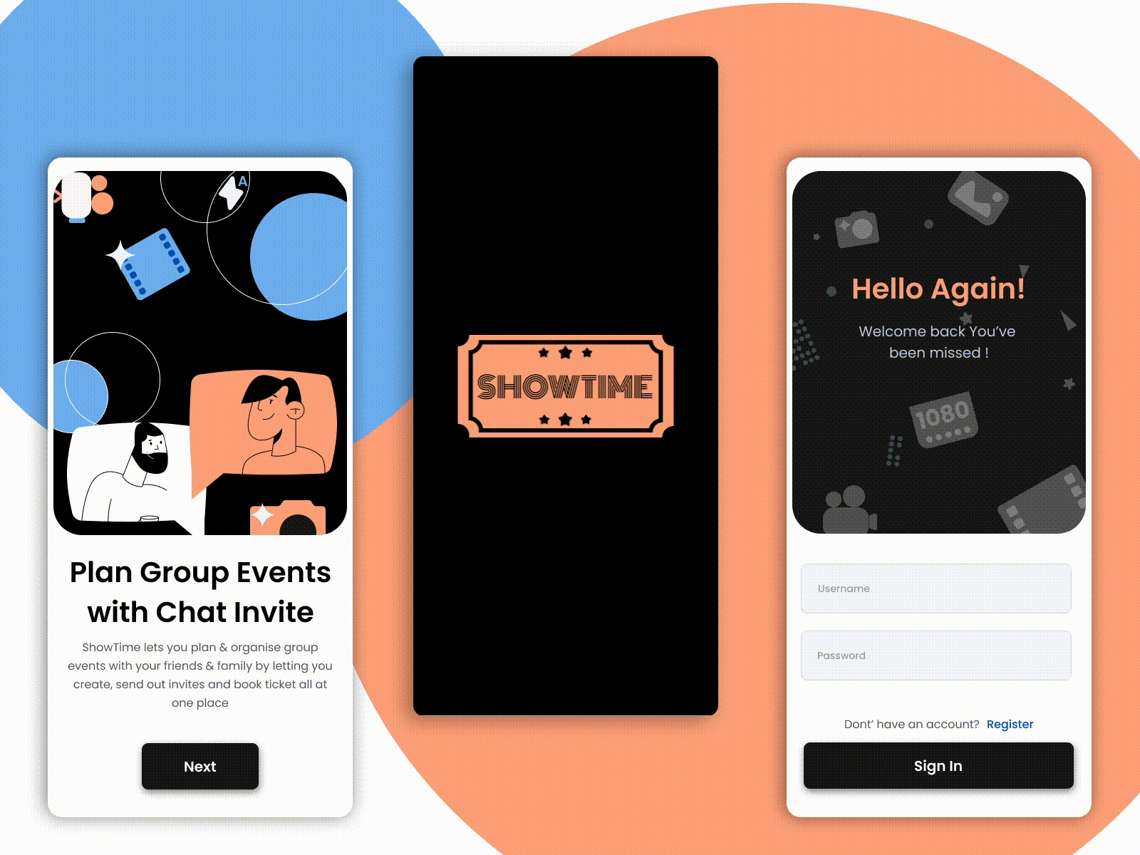 Movie Ticket Booking App UI/UX Design after effects animation app design booking branding case study design figma graphic design illustration logo motion graphics movie onboarding product design ticket typography ui ux vector