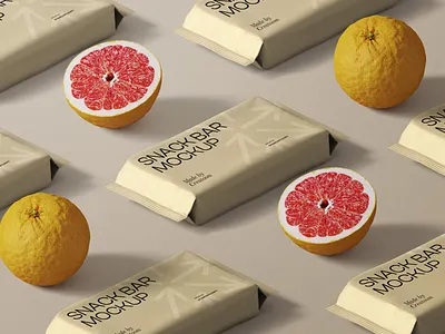 Bar Mockups With Grapefruits Isometric coffee