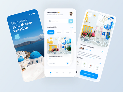 Travel app design