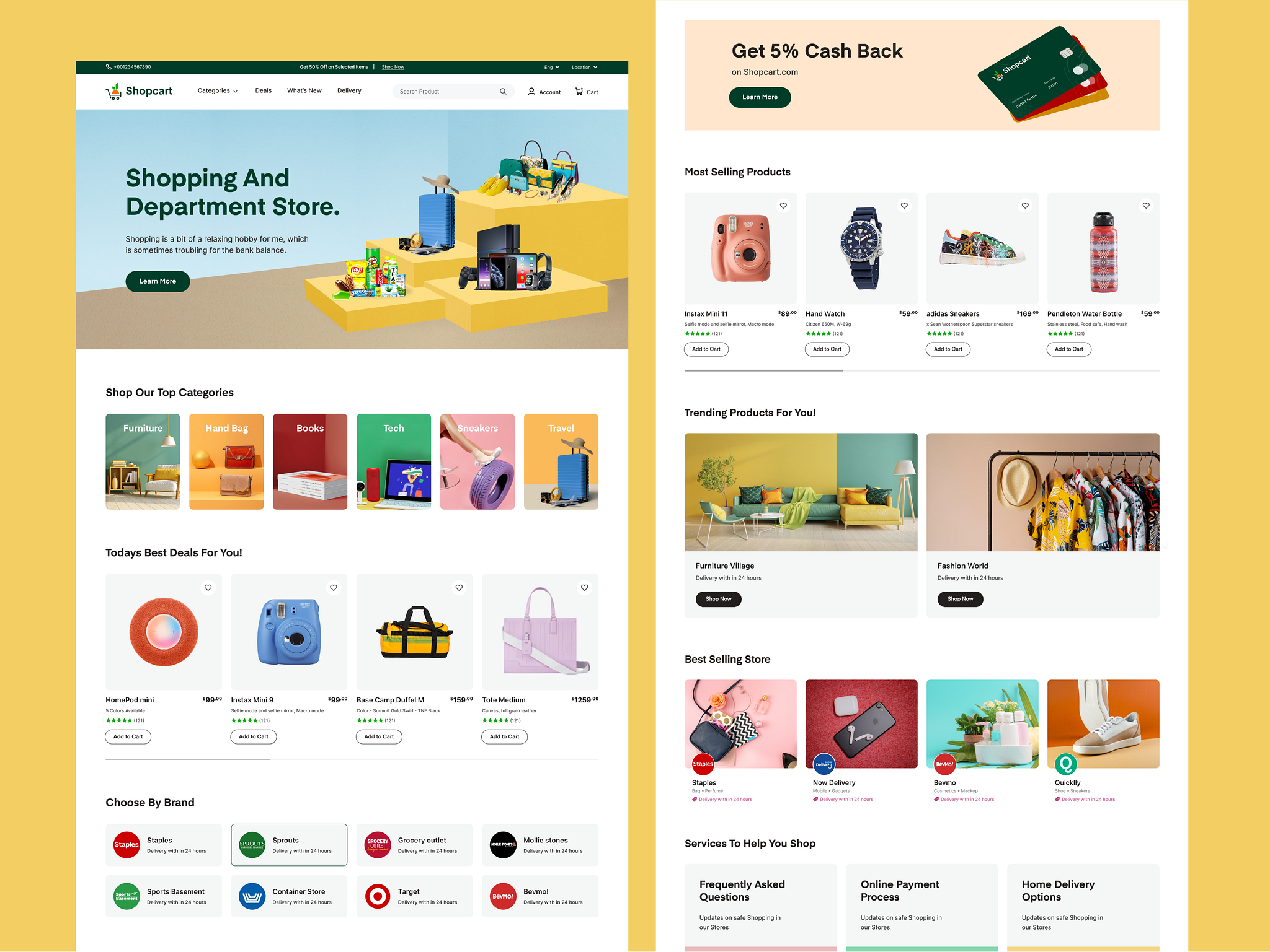 E-Commerce Website Design - Home Page by Musemind UI/UX Agency on Dribbble