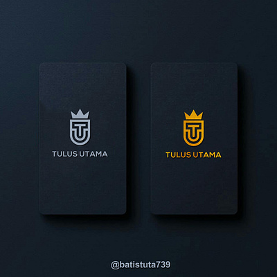 TU Crown logo concept app branding design icon illustration logo typography vector
