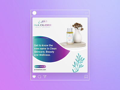 Beauty Instagram Post ads ads design advertisement beauty branding clean design graphic design health ads instagram post postdesign skin ads skincare skincarepost social media design social media kit wellness