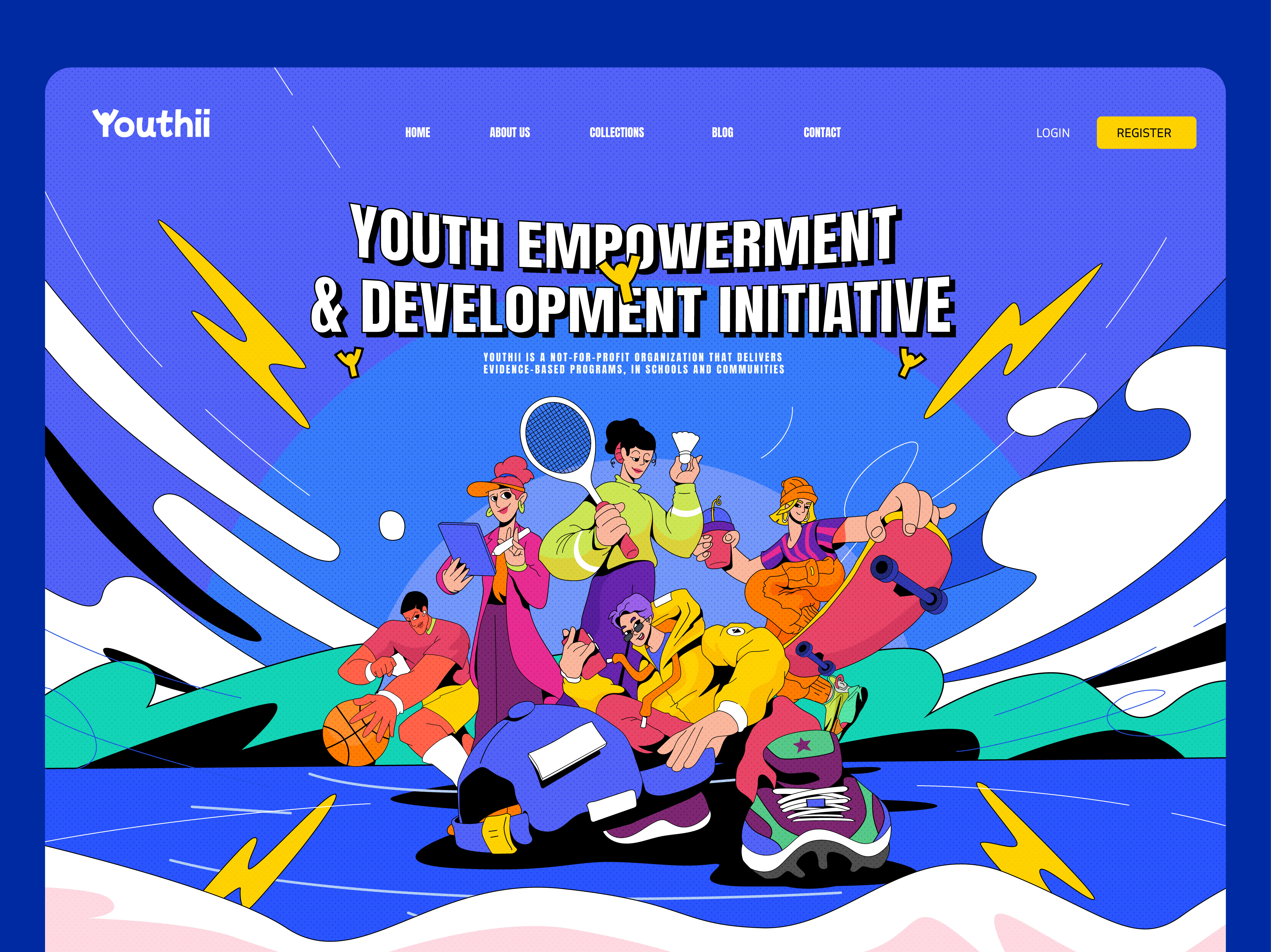 Example of Modern Illustration For UI And Branding